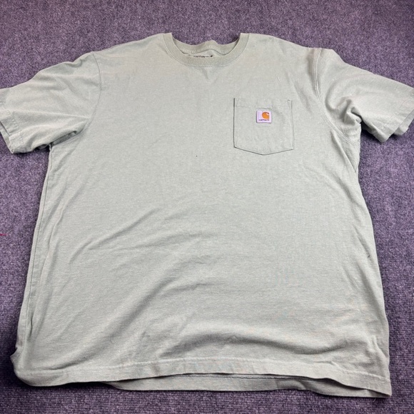 Carhartt Other - CARHARTT Men’s Green Short Sleeve Front Pocket Loose Fit T-Shirt size: XL